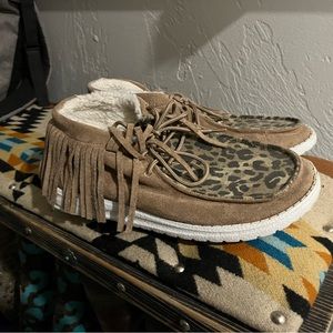 Very G cheetah moccasins